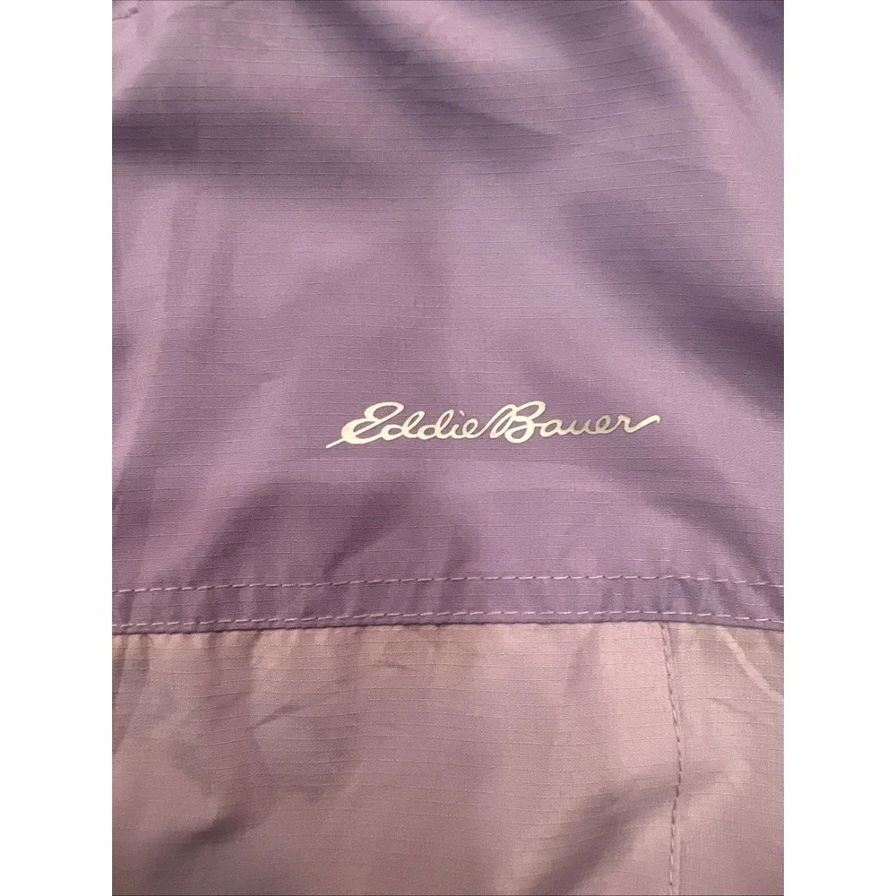 Eddie Bauer‎ S 7/8Girls Kids 3-in-1 Jacket Light Weight Windbreaker Rain Plum499